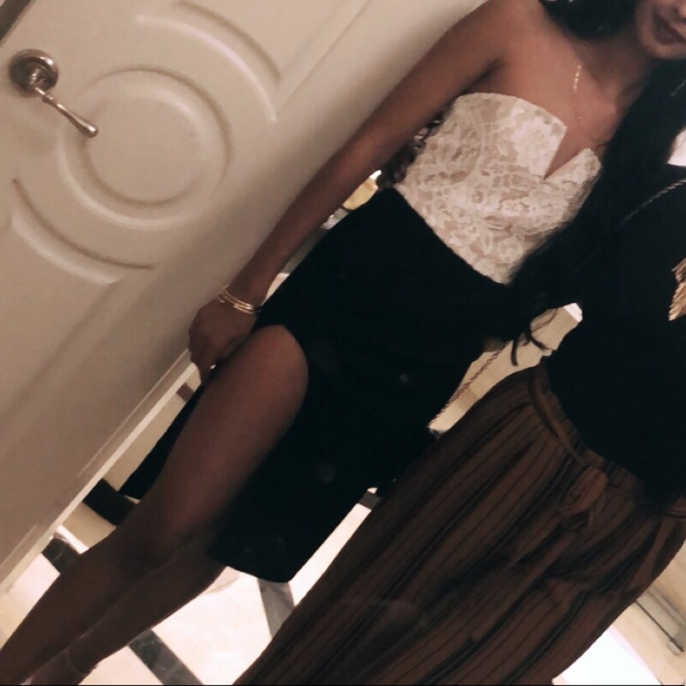 Crop top and skirt